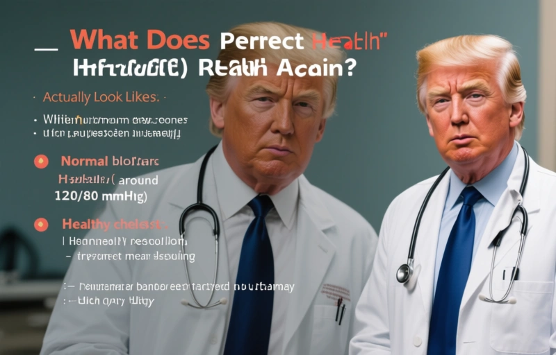 Visual representation of Trump Declares Himself Perfect Health Again