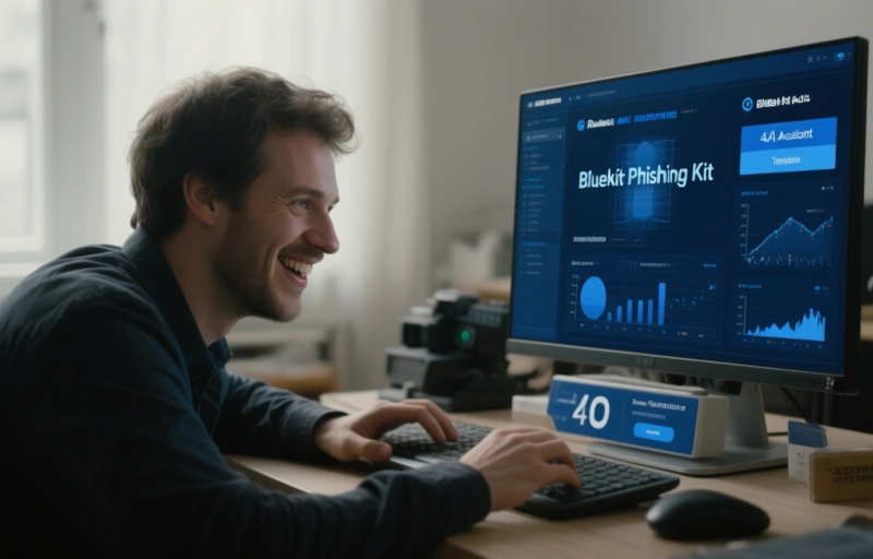 Bluekit Phishing Kit Adds AI Assistant and 40 Templates