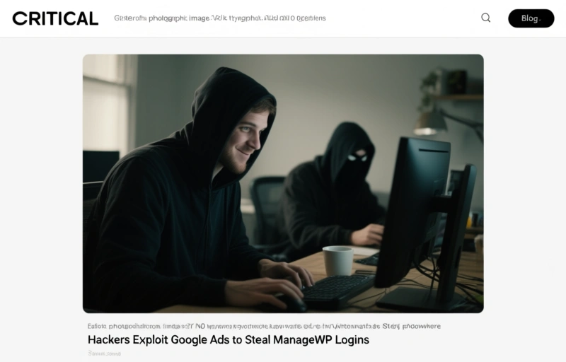 Hackers Exploit Google Ads to Steal ManageWP Logins