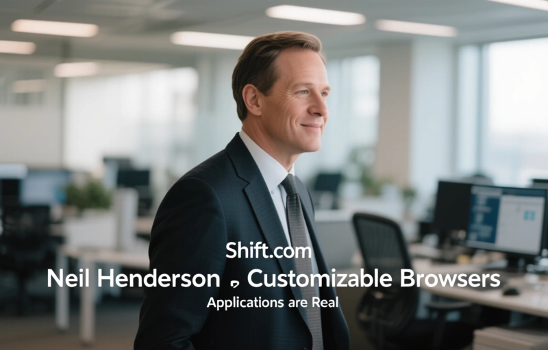 Visual representation of Shift.com CEO Neil Henderson on Customizable Browsers