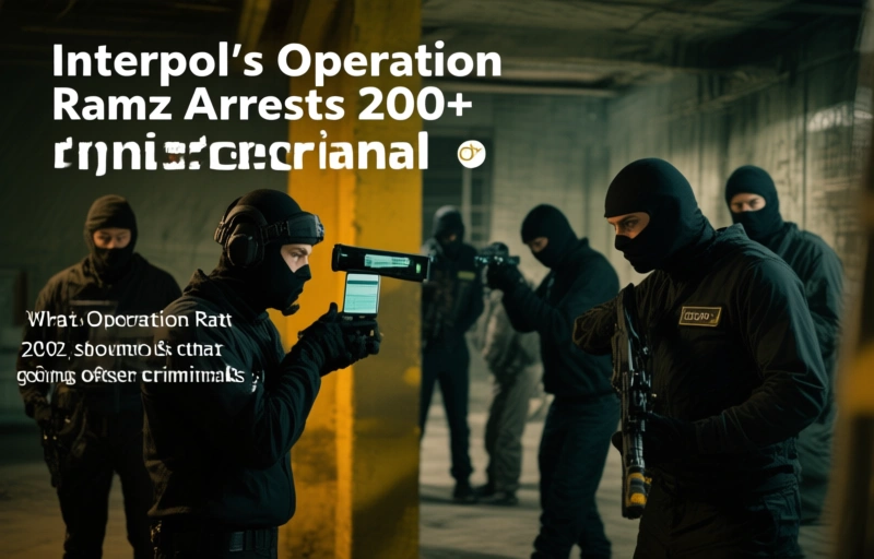 Visual representation of Interpol's Operation Ramz Arrests 200+ Cybercriminals