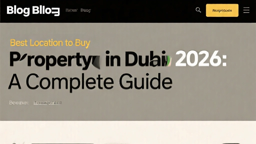 Top Dubai Property Locations for 2026 Investment