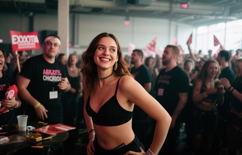 Abigaiil Morris live bei EXXXOTICA Chicago: Fan-Treffen