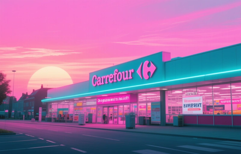 Visuele weergave van Carrefour Hasselt krimpt