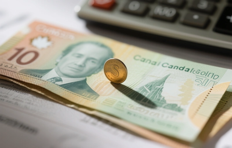 Visual representation of Canadian Dollar Gains Slightly