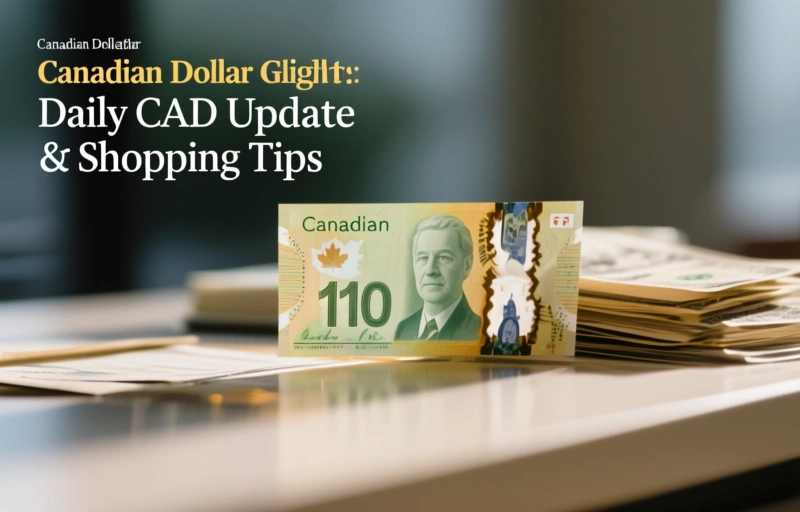 Visual representation of Canadian Dollar Gains Slightly