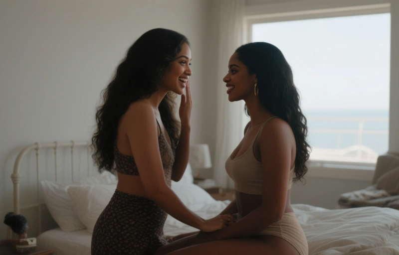 Serene Siren and Aaliyah Love Finally Collide in Lesbian…