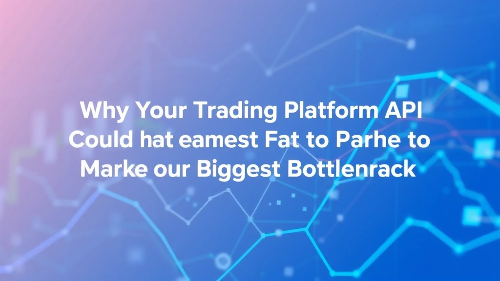 Why Your Trading Platform API Could Be Your Fastest Path to Market—or Your Biggest Bottleneck