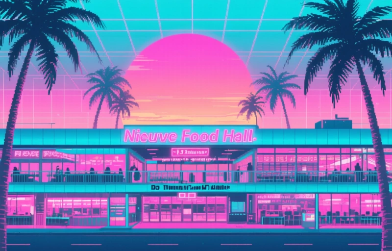 Nieuwe Food Hall met 6 Restaurants opent in Twee-laags Markt