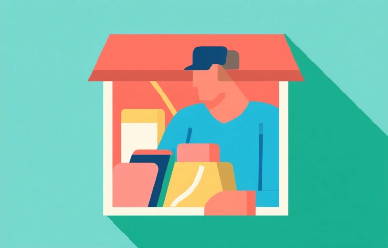 Visuele weergave van Minder winkelstraatbezoekers