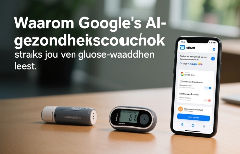 Visuele weergave van Waarom Google's AI-gezondheidscoach straks jouw glucosewaarden leest