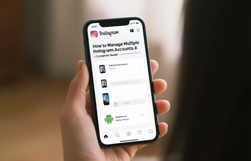 Visual representation of How to Manage Multiple Instagram Accounts