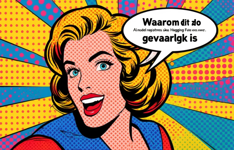 Visuele weergave van Malware op Hugging Face vermomd als OpenAI-tool