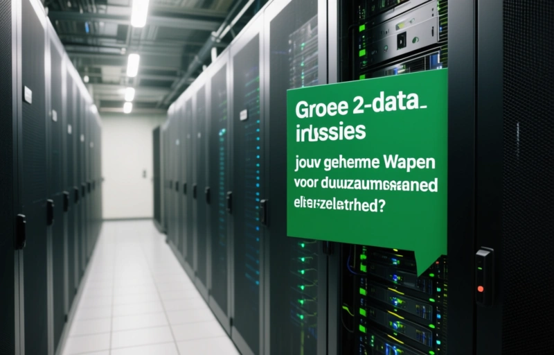 Visuele weergave van Groene datacenters