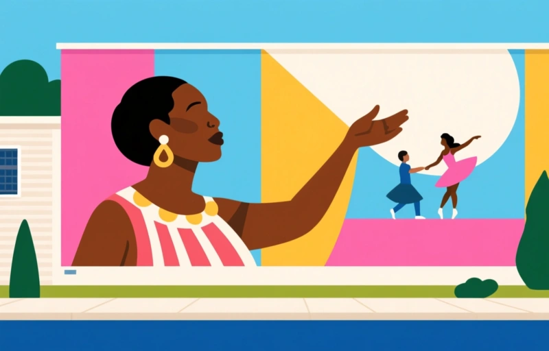 Riverhead Students Honor Dance Legend Katherine Dunham with Mural