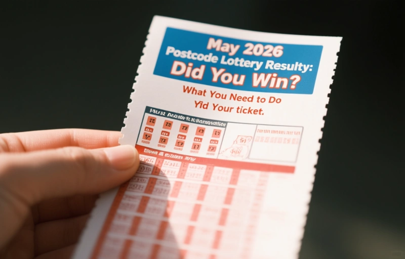 Visual representation of May 2026 Postcode Lottery Results