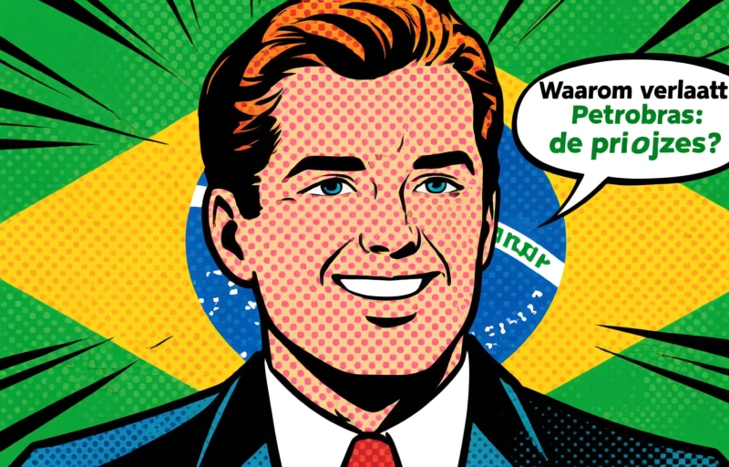 Visuele weergave van Petrobras verlaagt dieselprijzen met subsidieplan