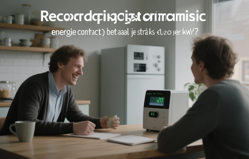 Recordprijs dynamisch energiecontract: betaal je straks €1,20 per kWh?
