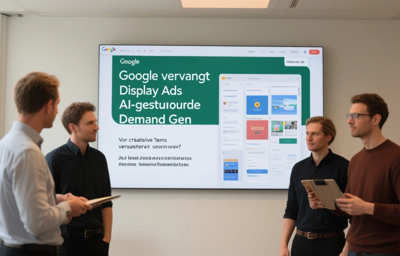 Visuele weergave van Google vervangt Display Ads door AI-gestuurde Demand Gen
