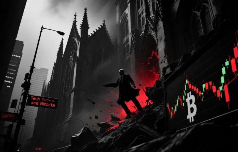 Tech Stocks and Bitcoin Plunge Rock Wall Street