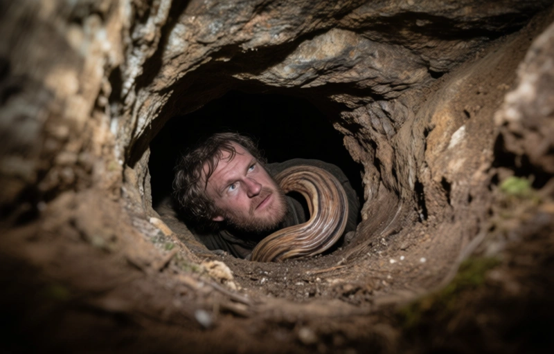 Visuelle Darstellung von Cutler X durchbohrt Swhirly roh in Cutlers Höhle