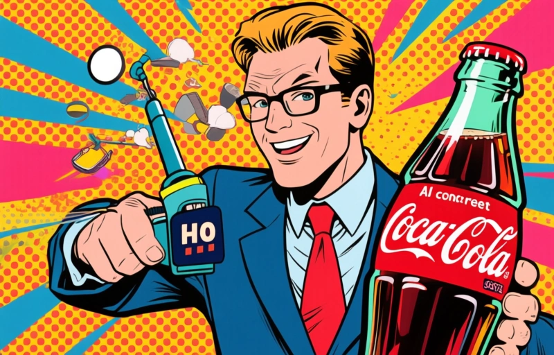 Visuele weergave van Coca-Cola's AI-strategie