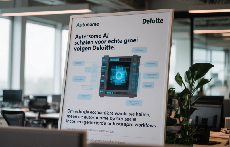 Visuele weergave van Autonome AI schalen voor echte groei volgens Deloitte
