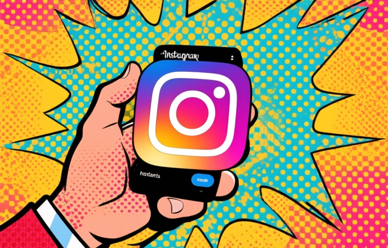 Visuele weergave van Instagram Instants