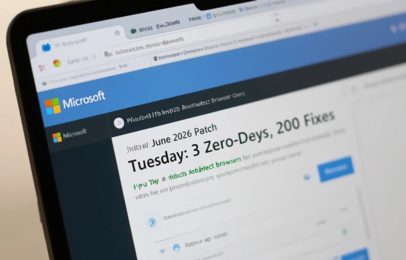 Visual representation of Microsoft June 2026 Patch Tuesday