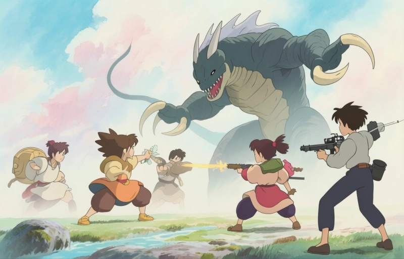 Visuele weergave van Titan valt aan in Invincible VS