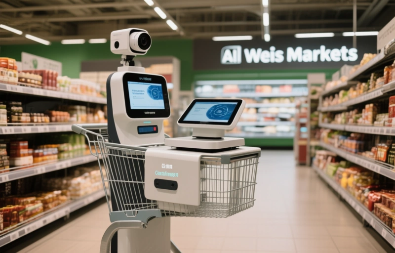 Visuele weergave van AI-winkelwagens