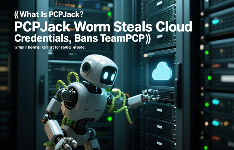 Visual representation of PCPJack Worm Steals Cloud Credentials, Bans TeamPCP