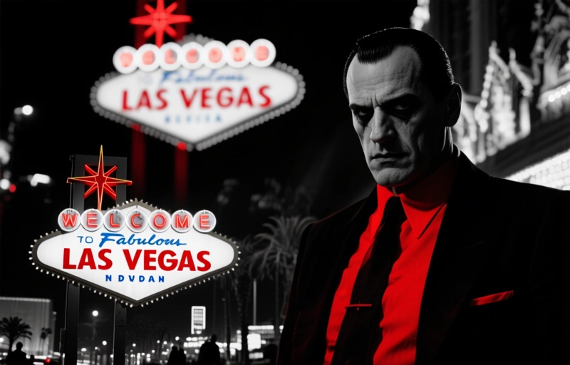 Visuelle Darstellung von Las Vegas und Trump