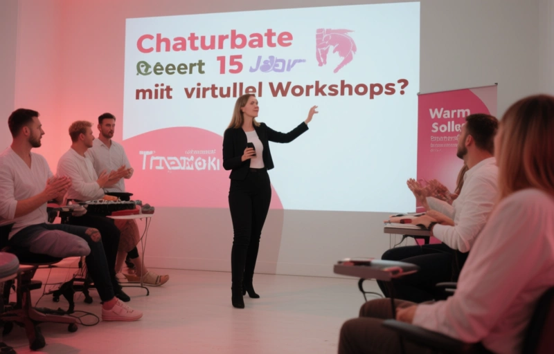 Visuelle Darstellung von Chaturbate feiert 15 Jahre mit virtuellen Workshops