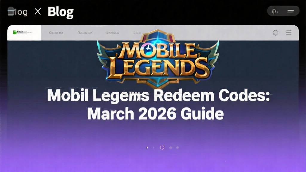 Mobile Legends Redeem Codes: March 2026 Guide