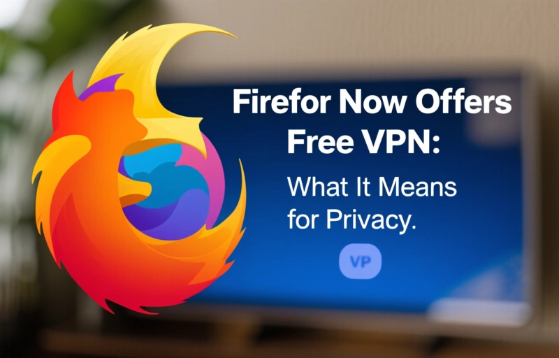 Visual representation of Firefox Now Offers Free VPN