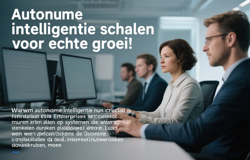Visuele weergave van Autonome intelligentie schalen voor echte groei
