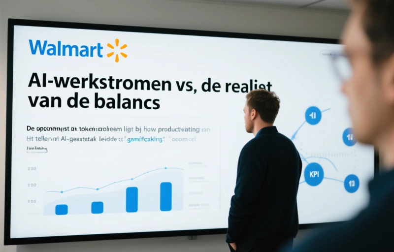 Visuele weergave van Walmart AI-werkstromen vs. de realiteit van de balans