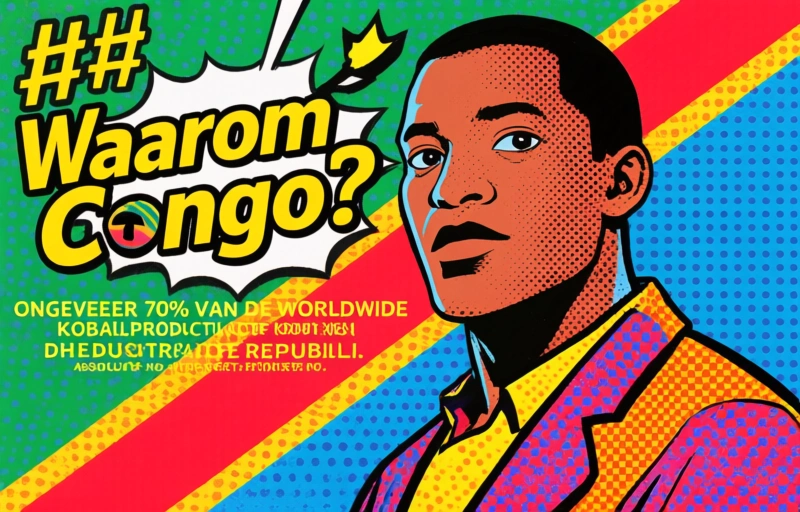 Visuele weergave van Cobalt raffinaderij in VS krijgt handgedolven metaal uit Congo