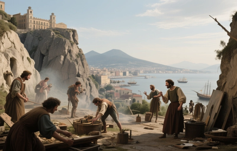 Naples' Rocky Foundation: Jan van Stinemolen's 1582 View