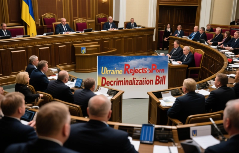 Visual representation of Ukraine Rejects Porn Decriminalization Bill
