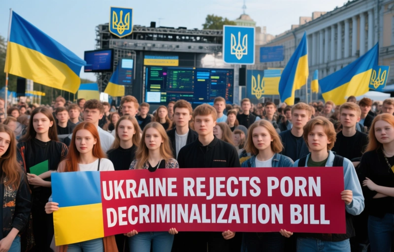 Visual representation of Ukraine Rejects Porn Decriminalization Bill
