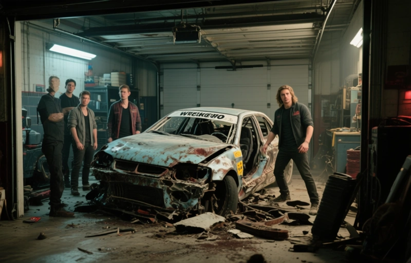 Visuelle Darstellung von Club Inferno startet Auto-Abenteuer "Wrecked"