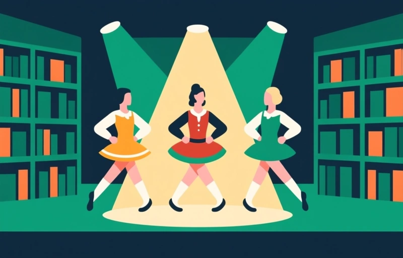 Irish Dancers Light Up Albion Library with Cultural Performance