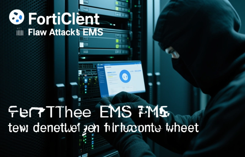 Visual representation of FortiClient EMS Flaw Exploited for Credential Theft