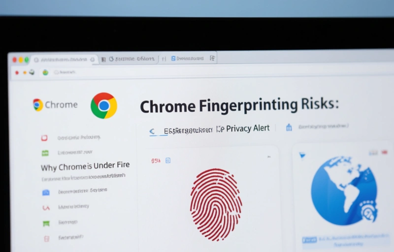 Visual representation of Chrome Fingerprinting Risks