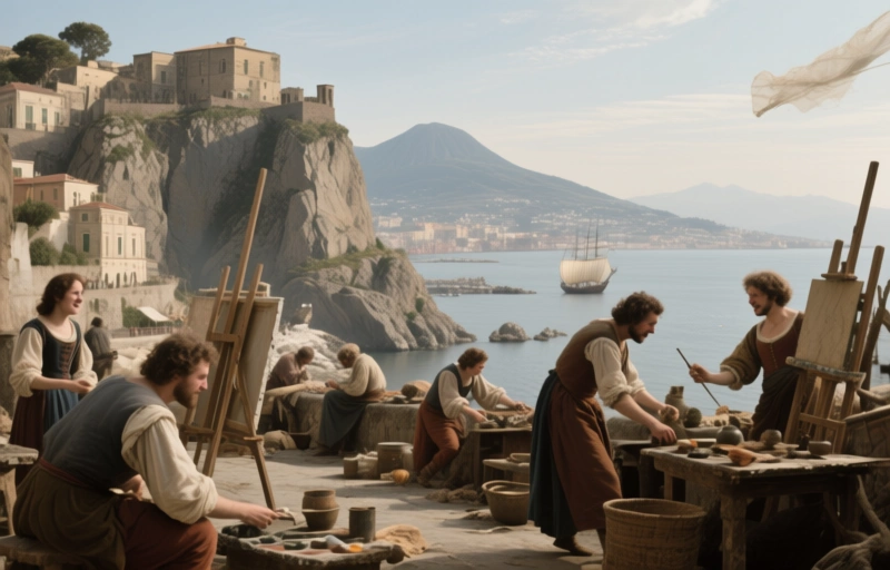 Naples' Rocky Foundation: Jan van Stinemolen's 1582 View