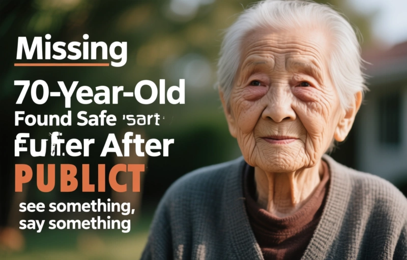 Visual representation of Missing 70-Year-Old Found Safe After Public Alert