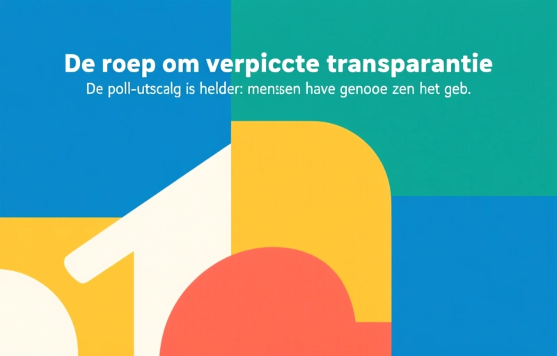 Visuele weergave van Zorgtransparantie moet verplicht, vindt ruime meerderheid