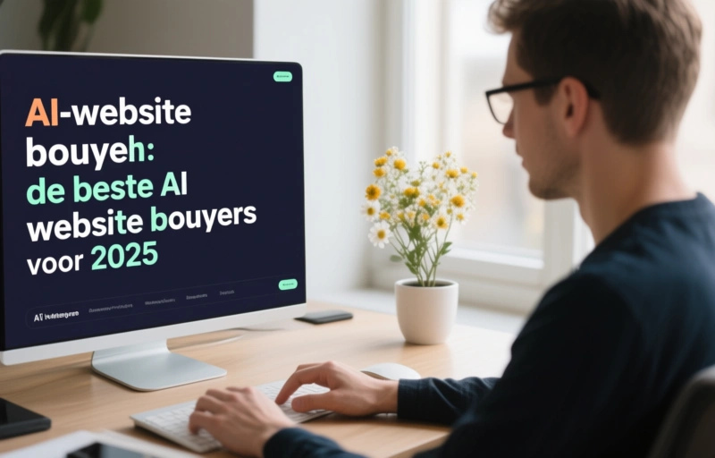 Visuele weergave van AI-website bouwen